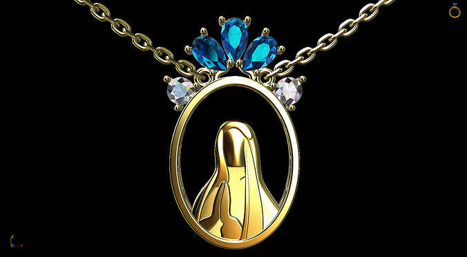 Saint Scapular Pendant 3D print model