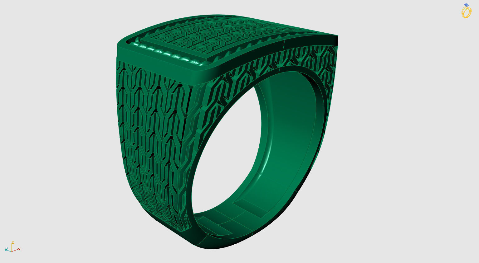 Texture Ring 3D print model_17