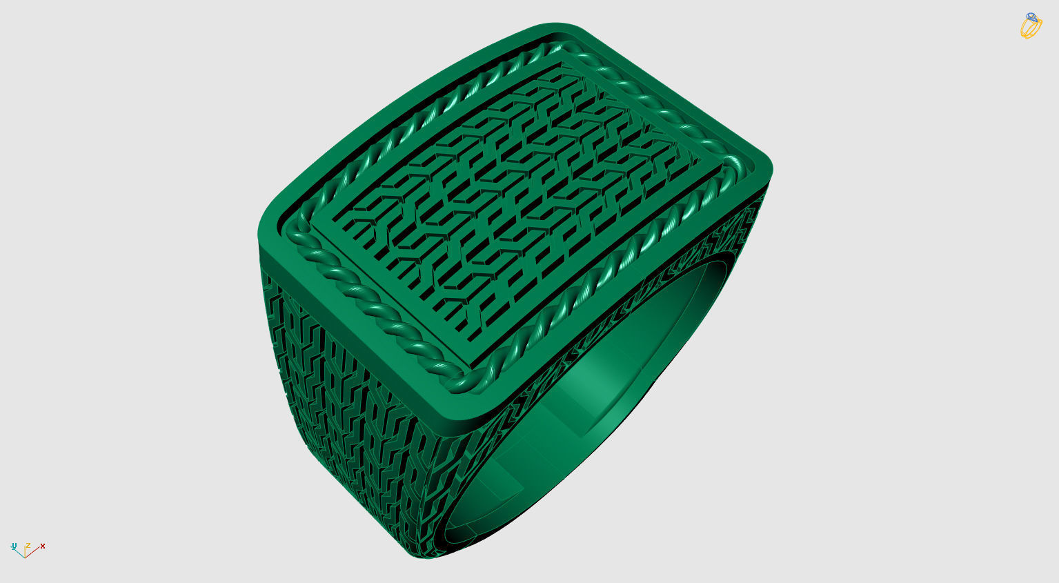 Texture Ring 3D print model_16