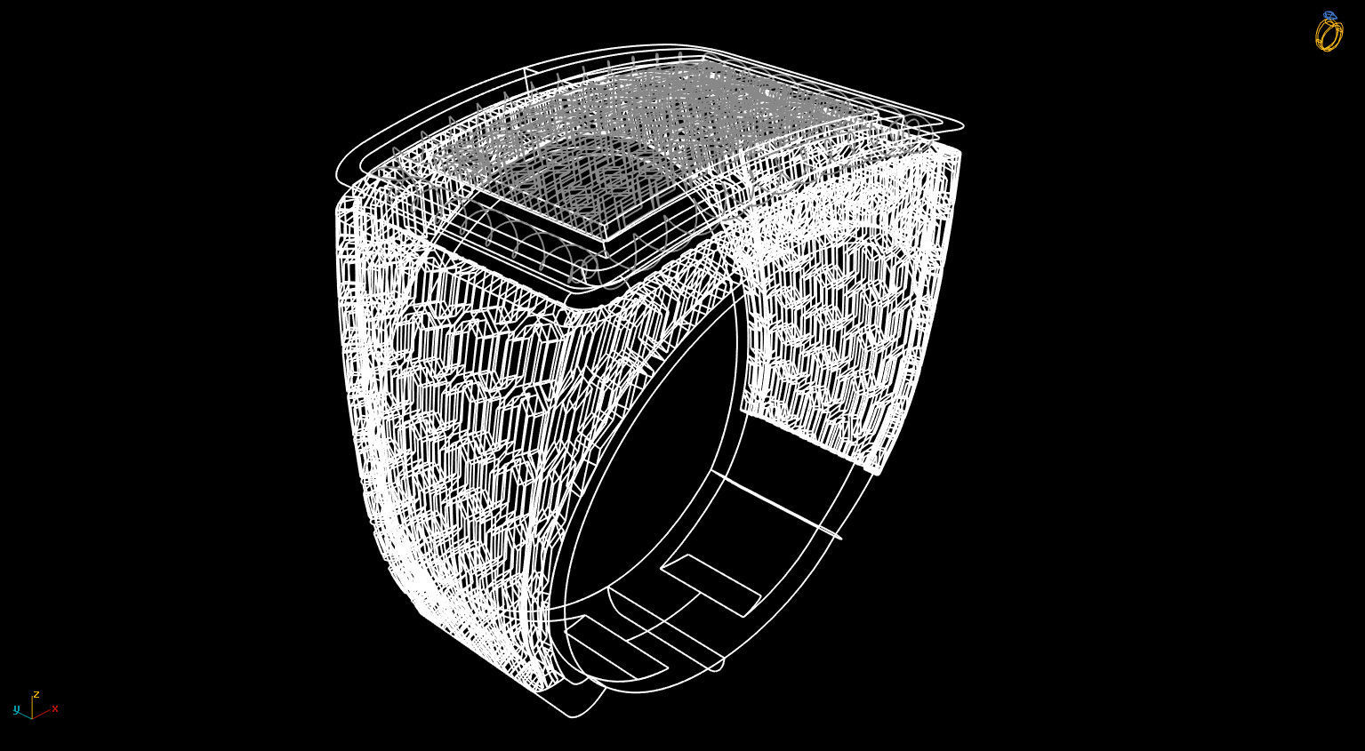Texture Ring 3D print model_14