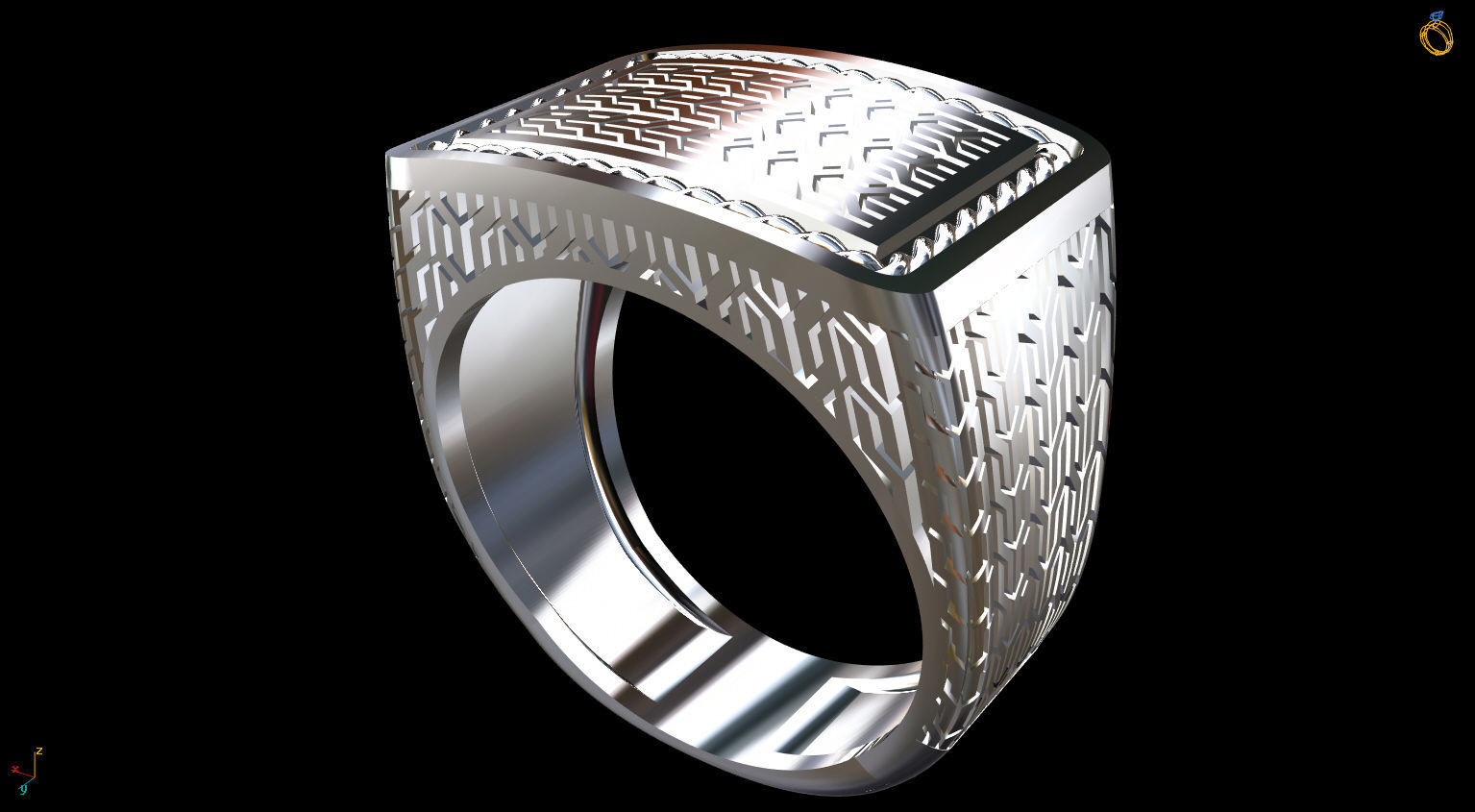 Texture Ring 3D print model_10