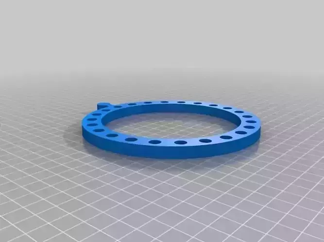 Parametric Round Knitting Loom Free 3D print model