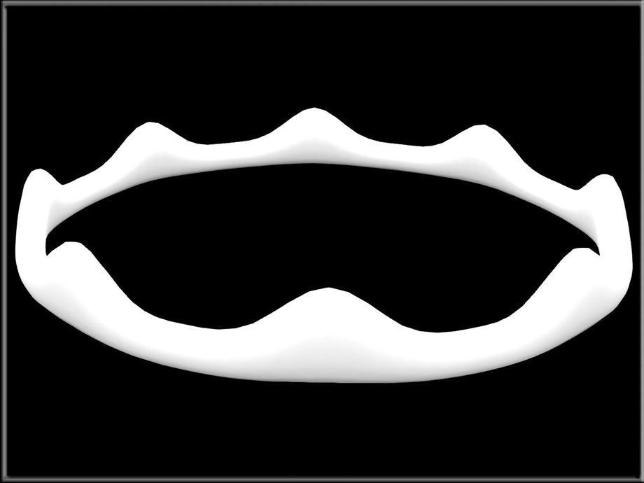 Crown Ring 02 Low-poly 3D model_2