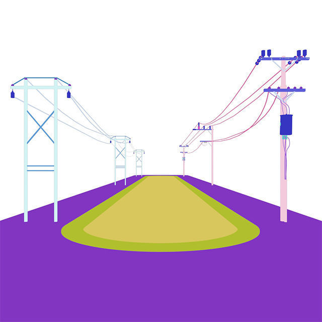 Power line 3D model_3