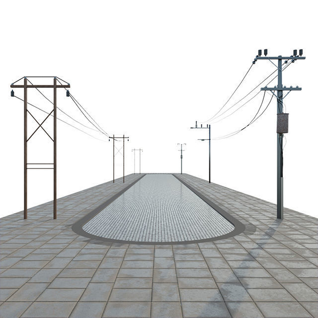 Power line 3D model_2