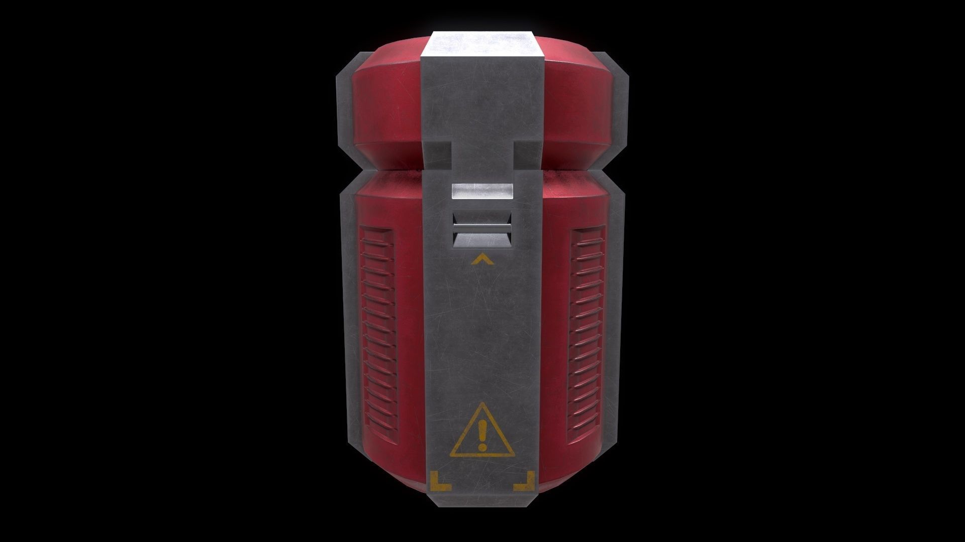 6 Models Scifi Crate Pack Openable Door Low-poly 3D model_94