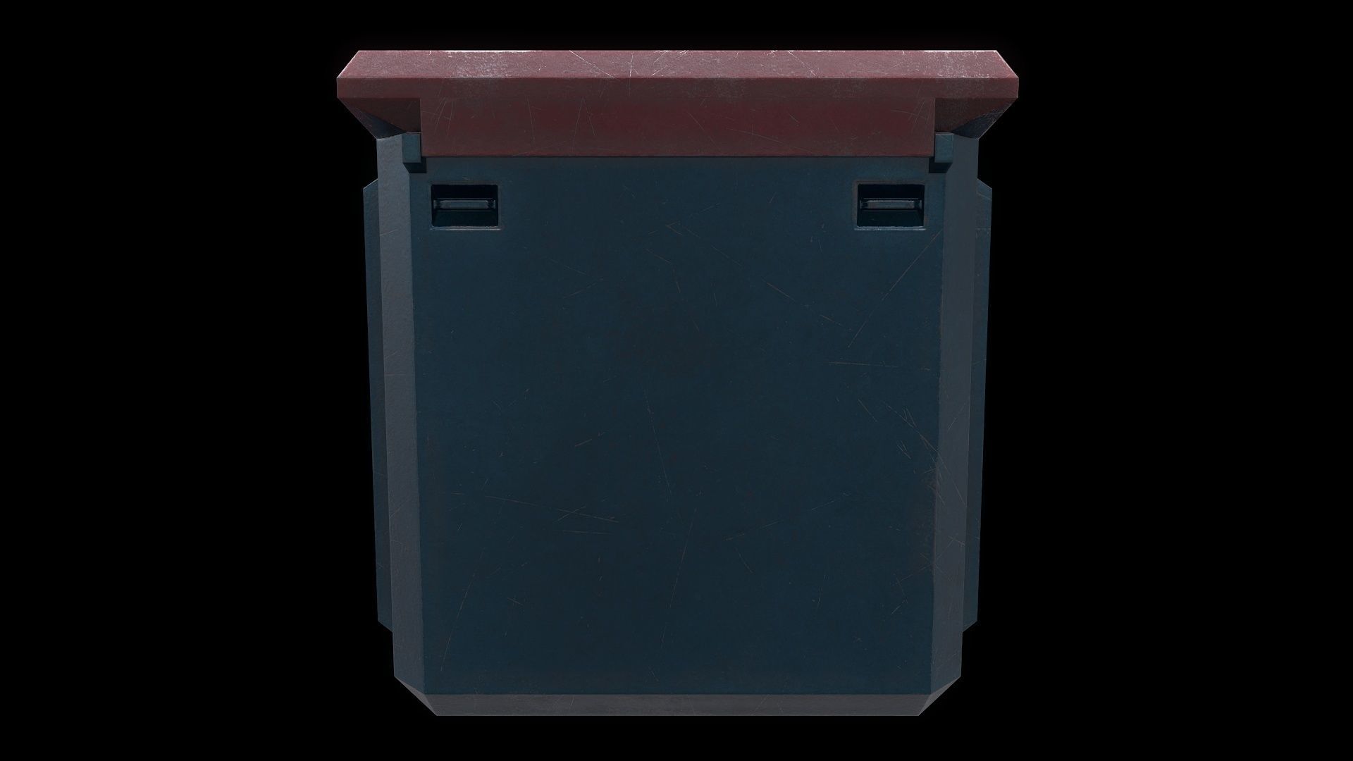 6 Models Scifi Crate Pack Openable Door Low-poly 3D model_44