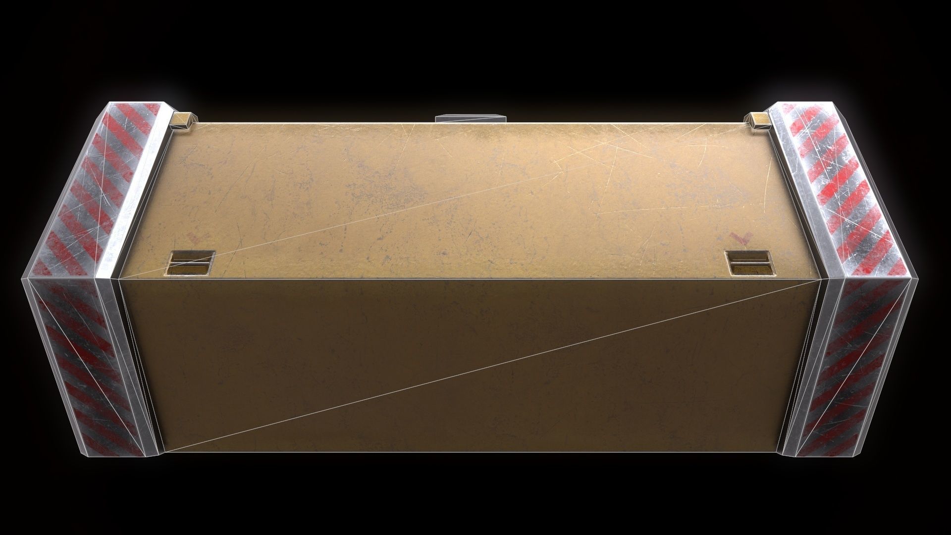 6 Models Scifi Crate Pack Openable Door Low-poly 3D model_79