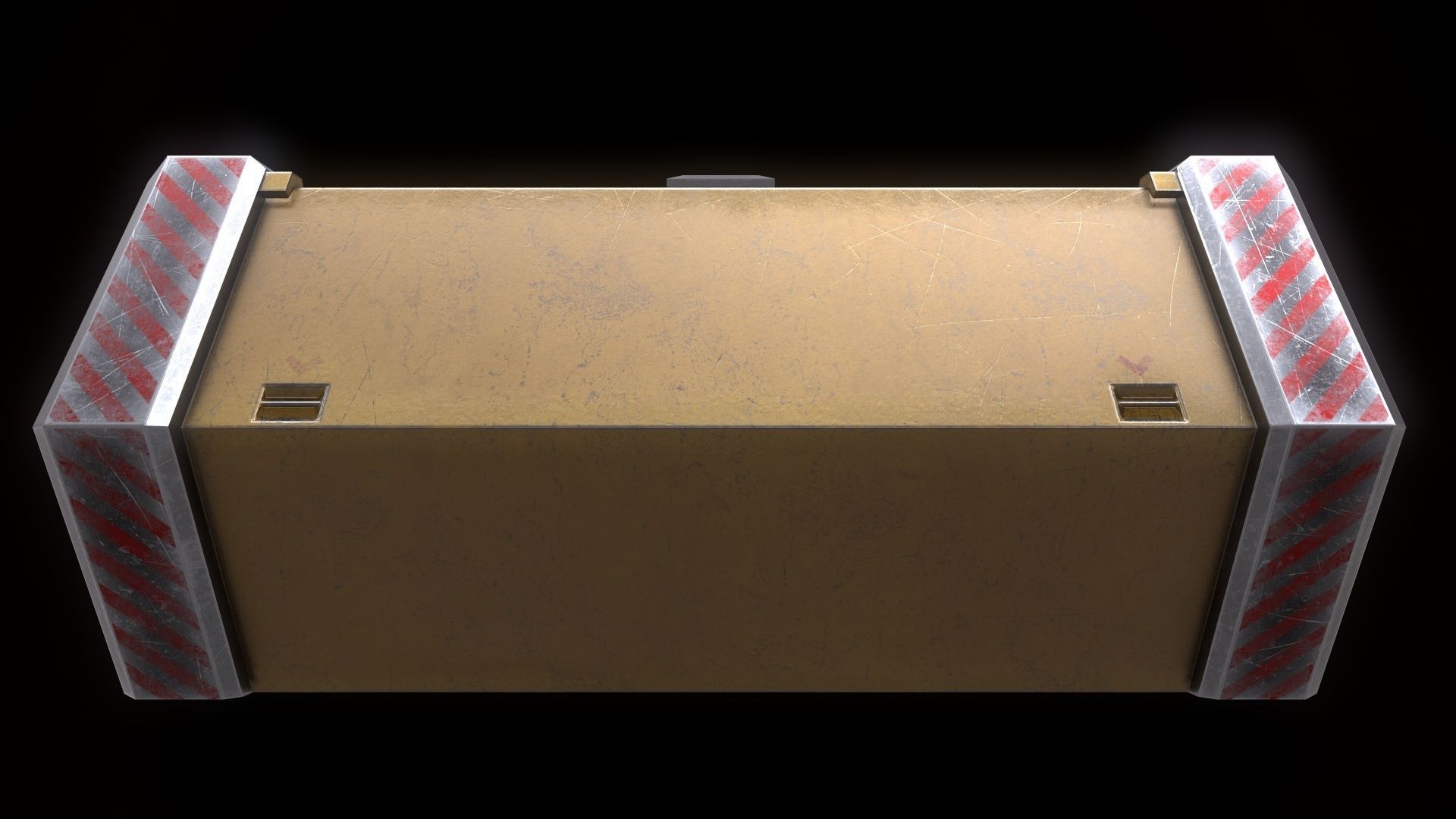 6 Models Scifi Crate Pack Openable Door Low-poly 3D model_78