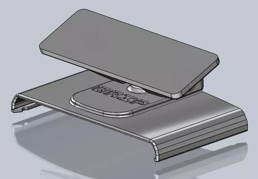 Valentine 1 Gen 2 Adjustable Permanent Windshield Mount 3D print model_0