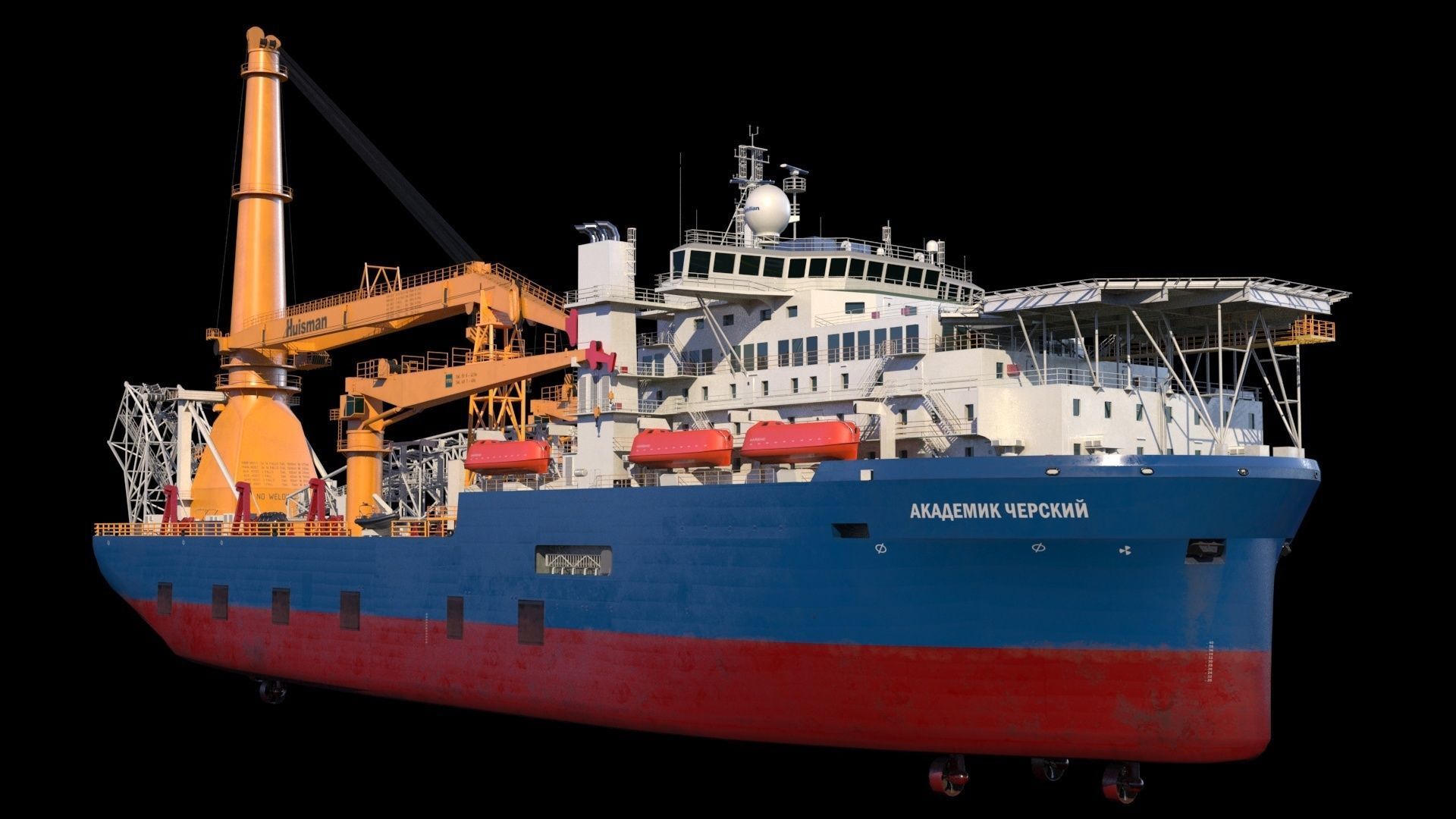 Akademik cherskiy  pipe layer 3D model_2