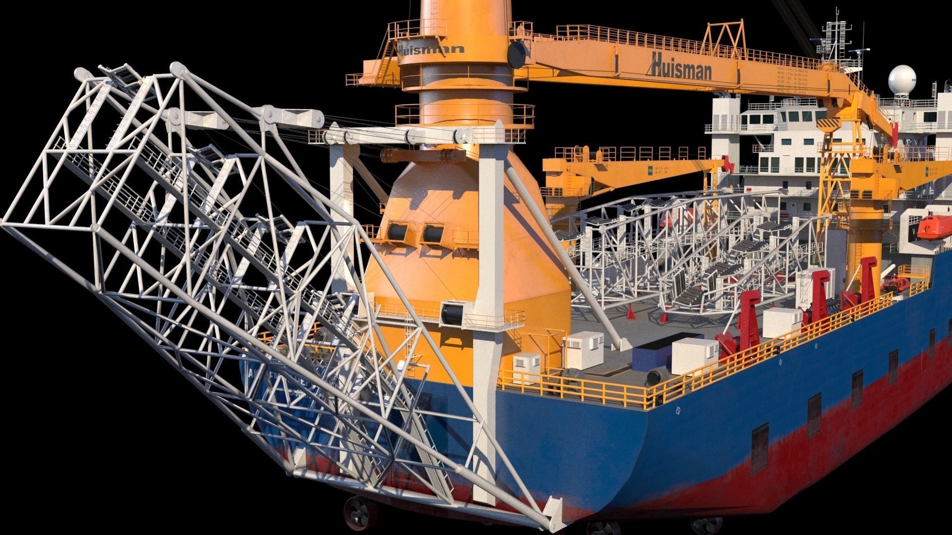 Akademik cherskiy  pipe layer 3D model_8