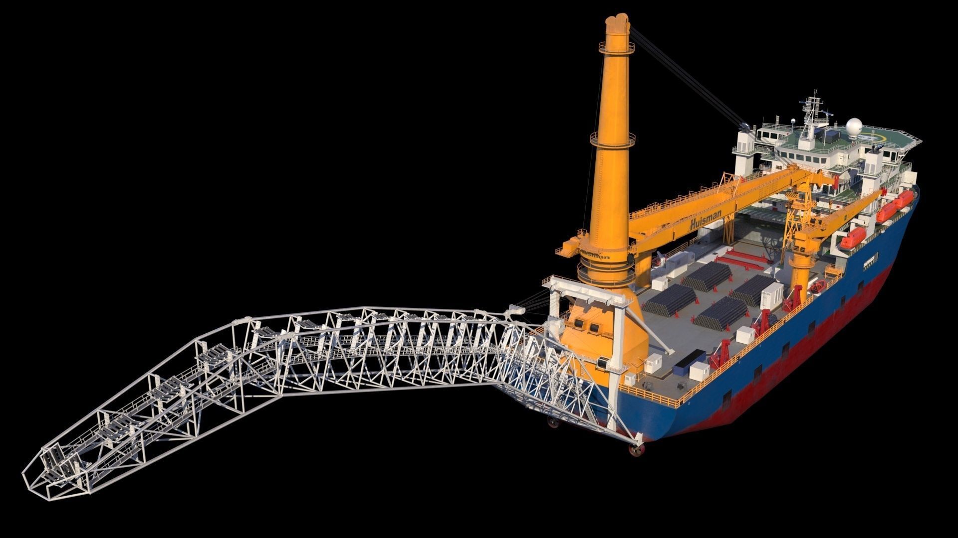 Akademik cherskiy  pipe layer 3D model_9