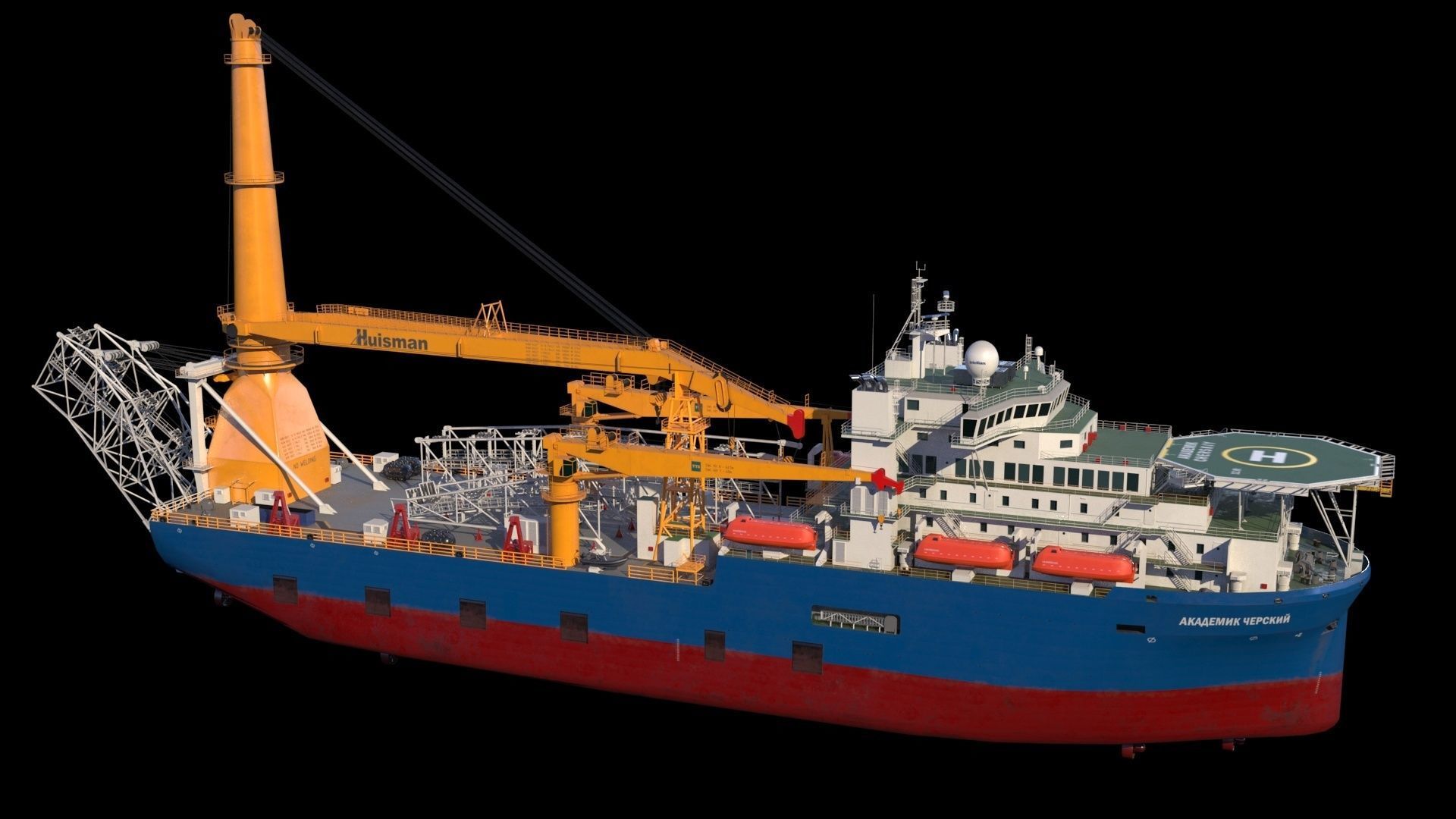 Akademik cherskiy  pipe layer 3D model_1