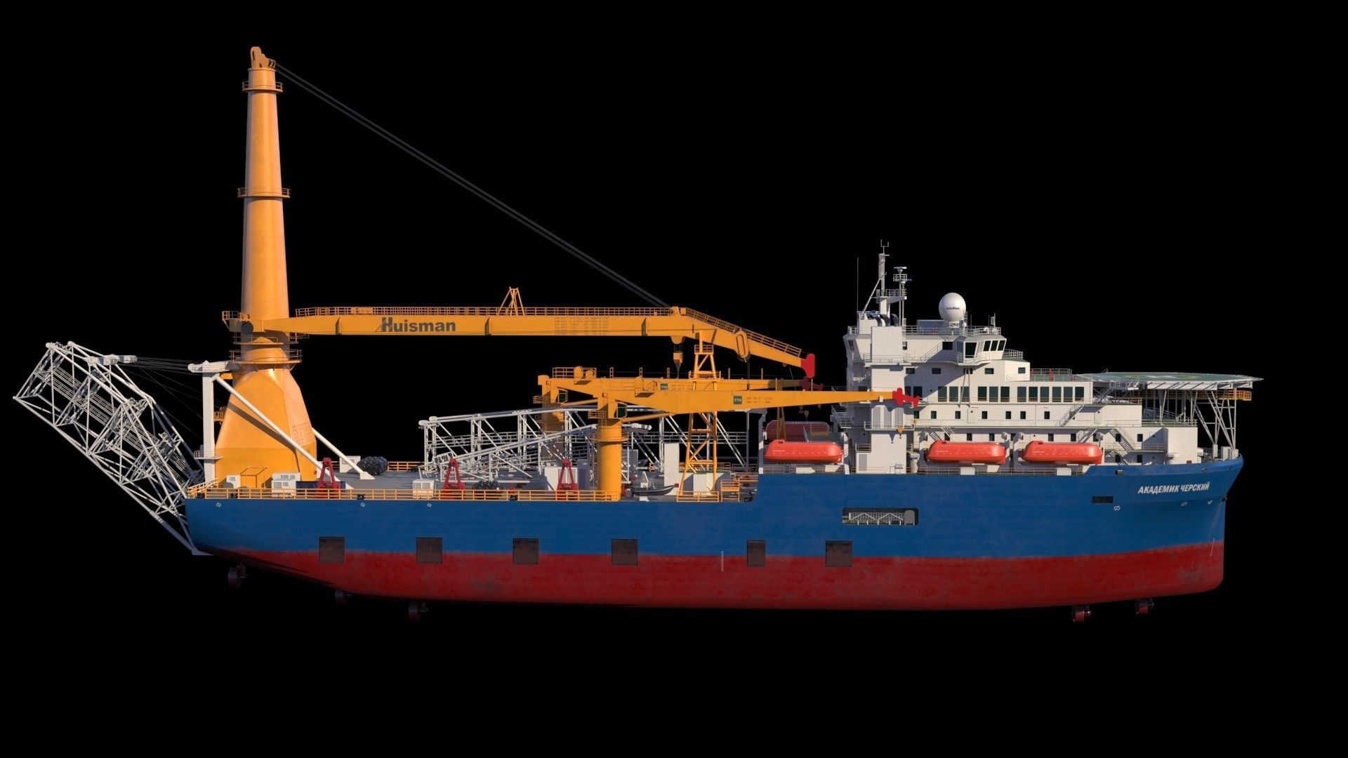 Akademik cherskiy  pipe layer 3D model_4