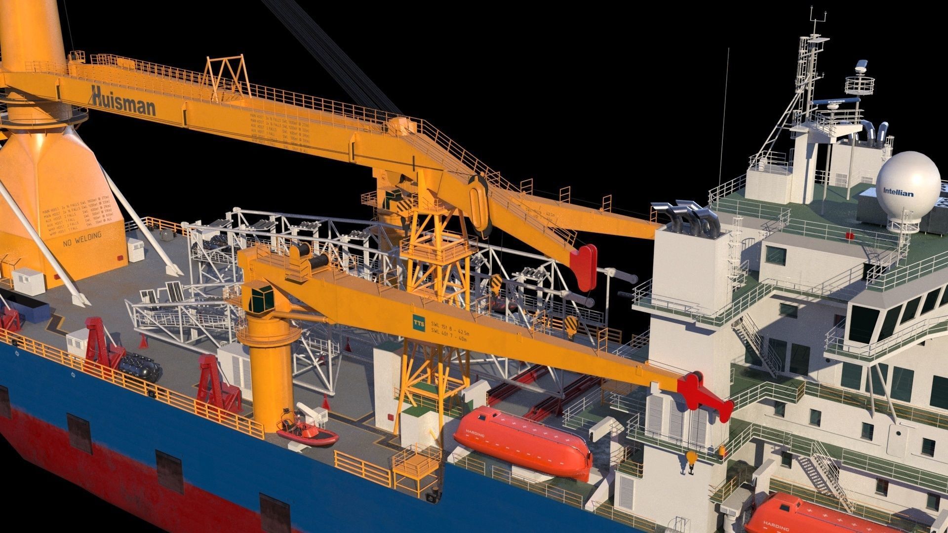 Akademik cherskiy  pipe layer 3D model_7