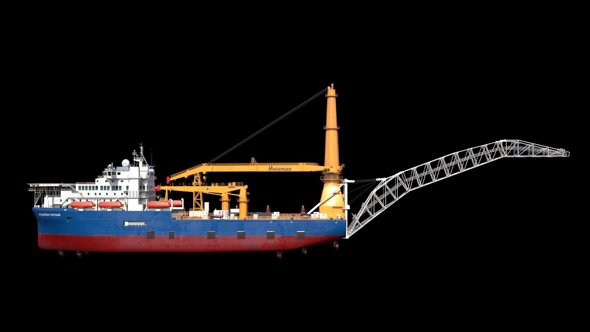 Akademik cherskiy  pipe layer 3D model_12