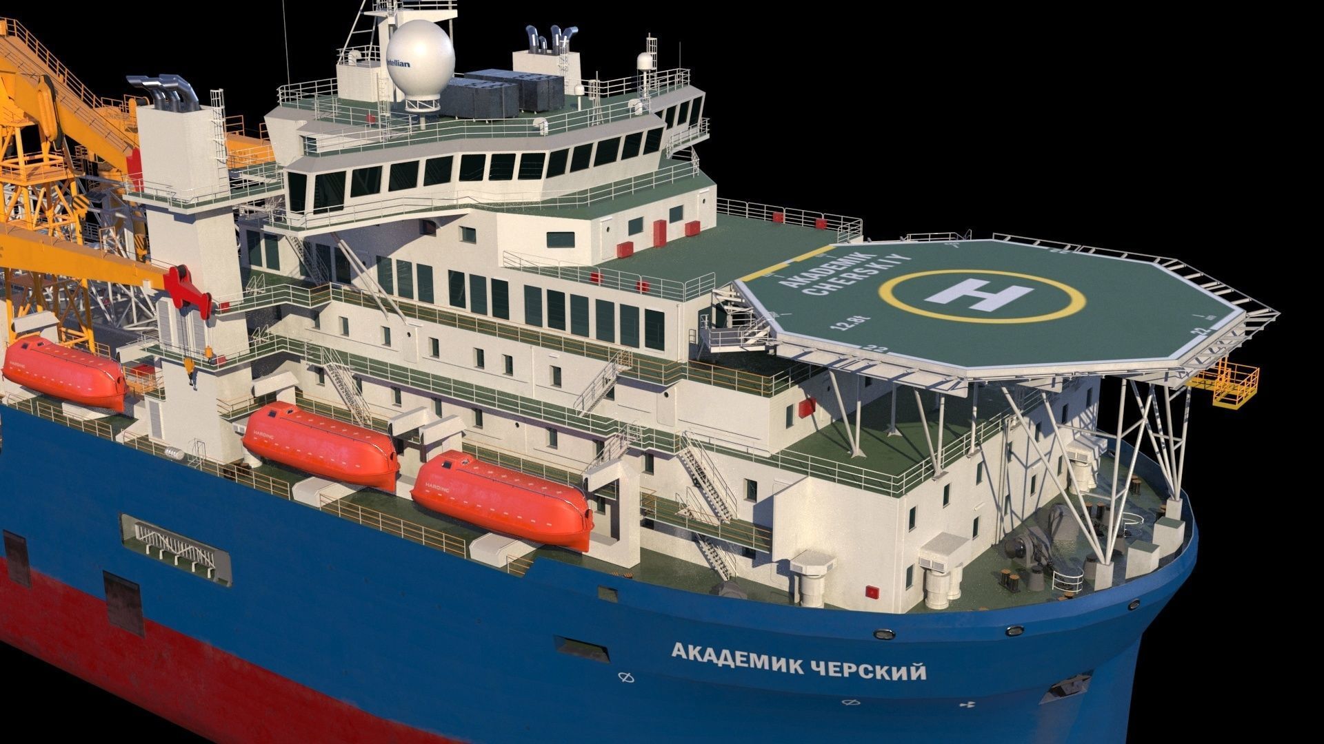 Akademik cherskiy  pipe layer 3D model_6