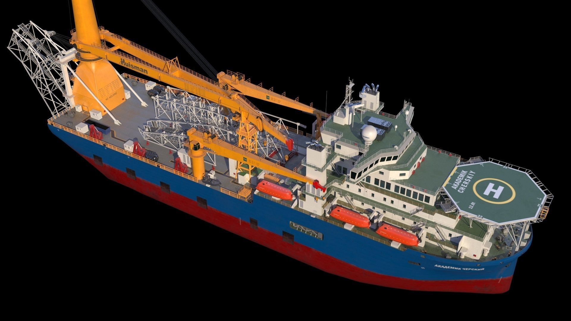 Akademik cherskiy  pipe layer 3D model_3