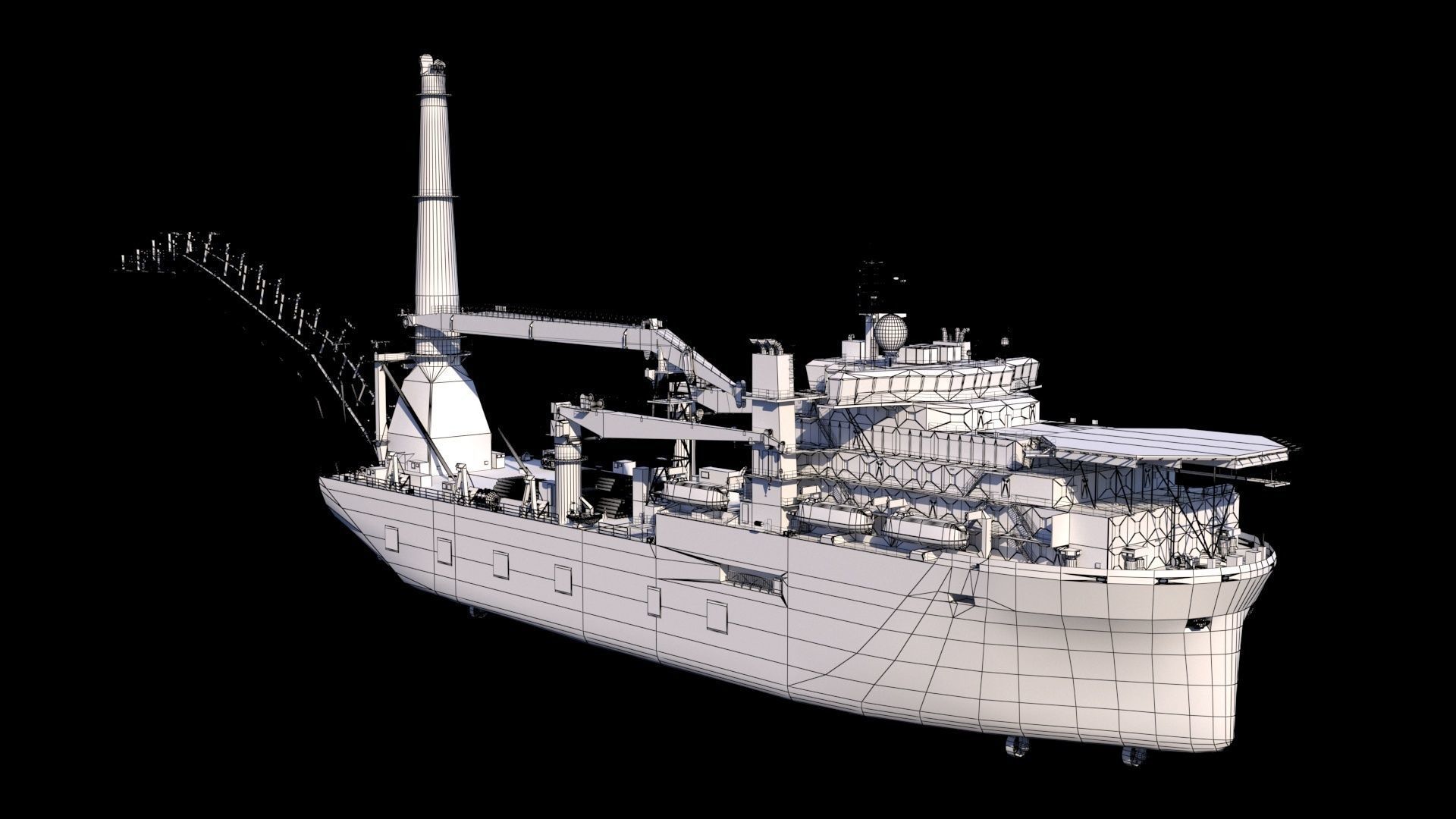 Akademik cherskiy  pipe layer 3D model_14