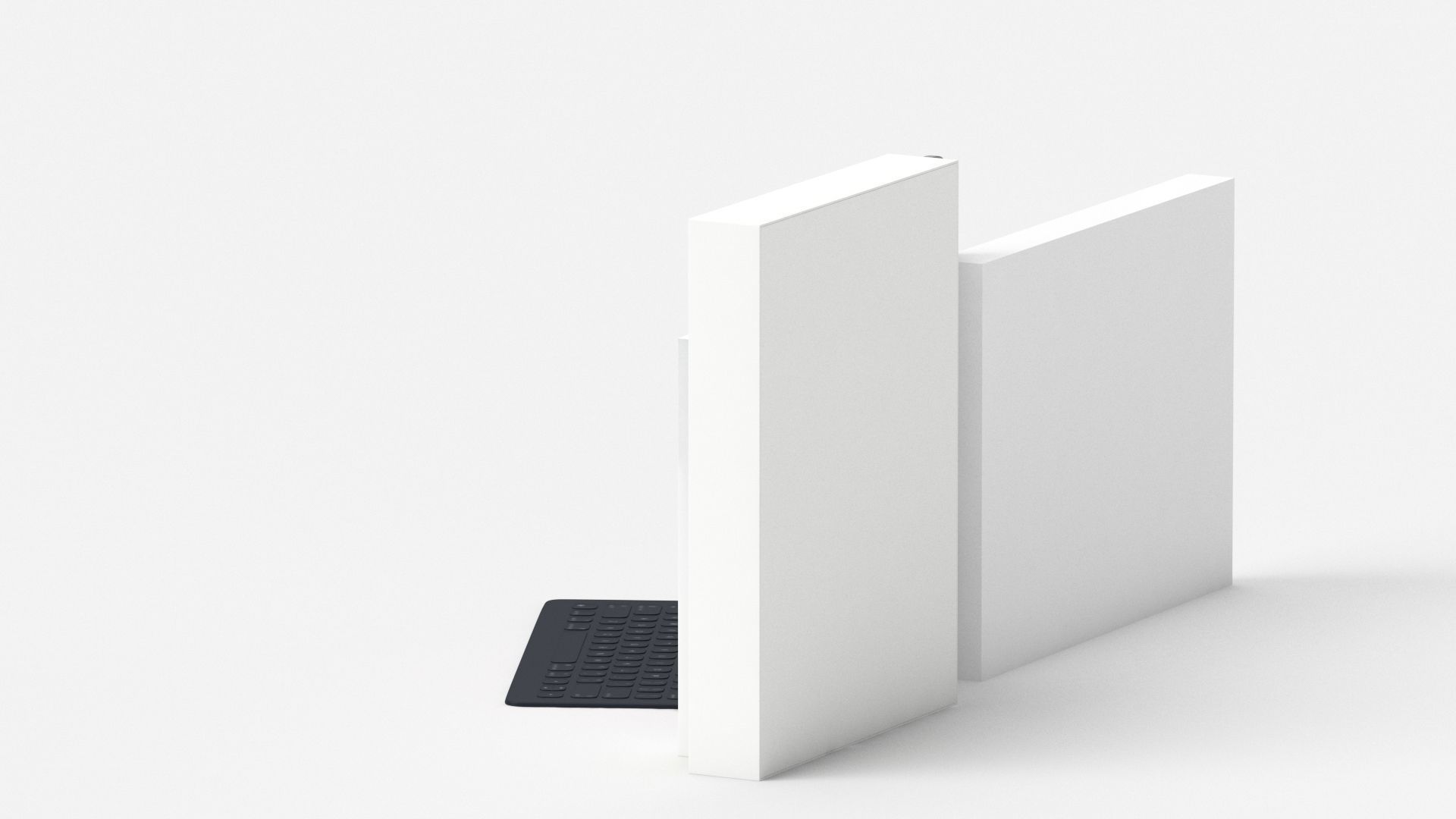 Apple iPad Pro 12-9 Inch Smart Keyboard Pencil Bundle With Box 3D model_24