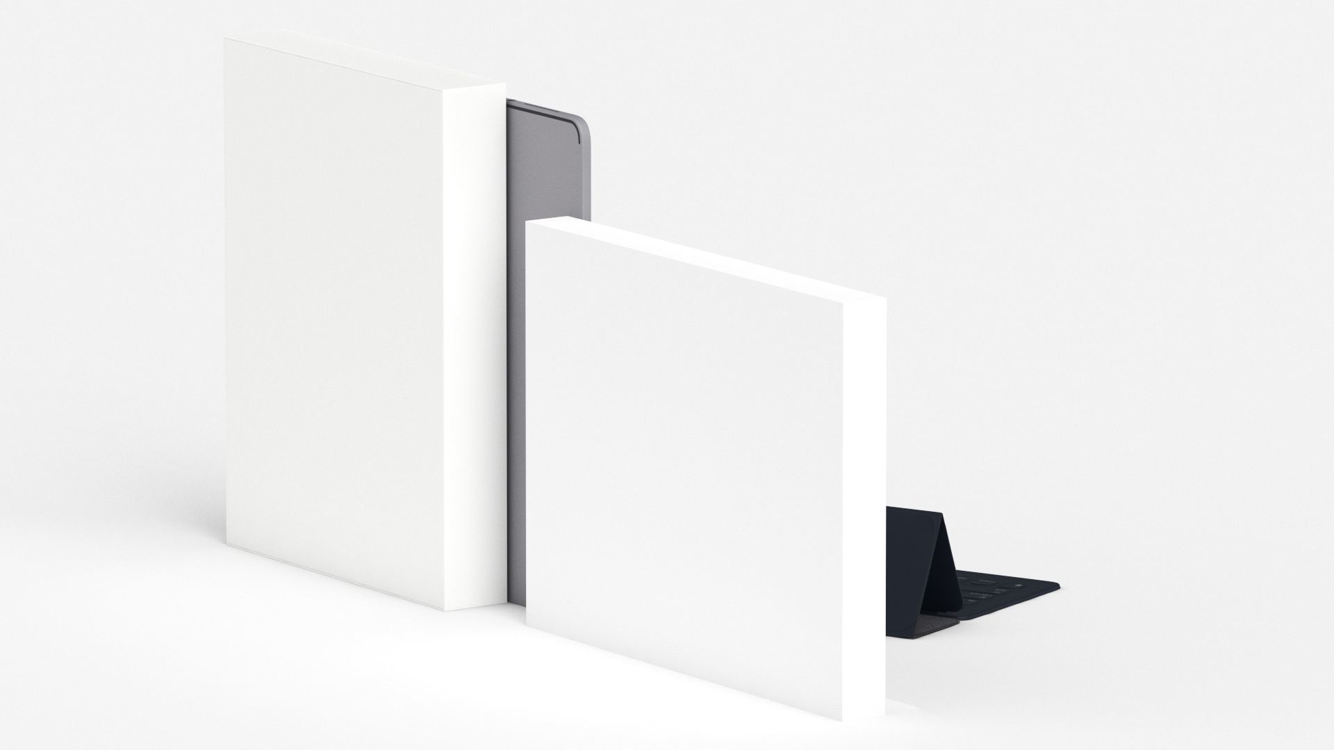 Apple iPad Pro 12-9 Inch Smart Keyboard Pencil Bundle With Box 3D model_13