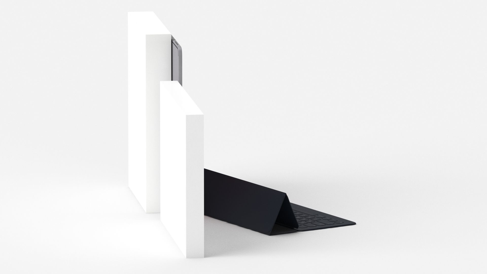 Apple iPad Pro 12-9 Inch Smart Keyboard Pencil Bundle With Box 3D model_19