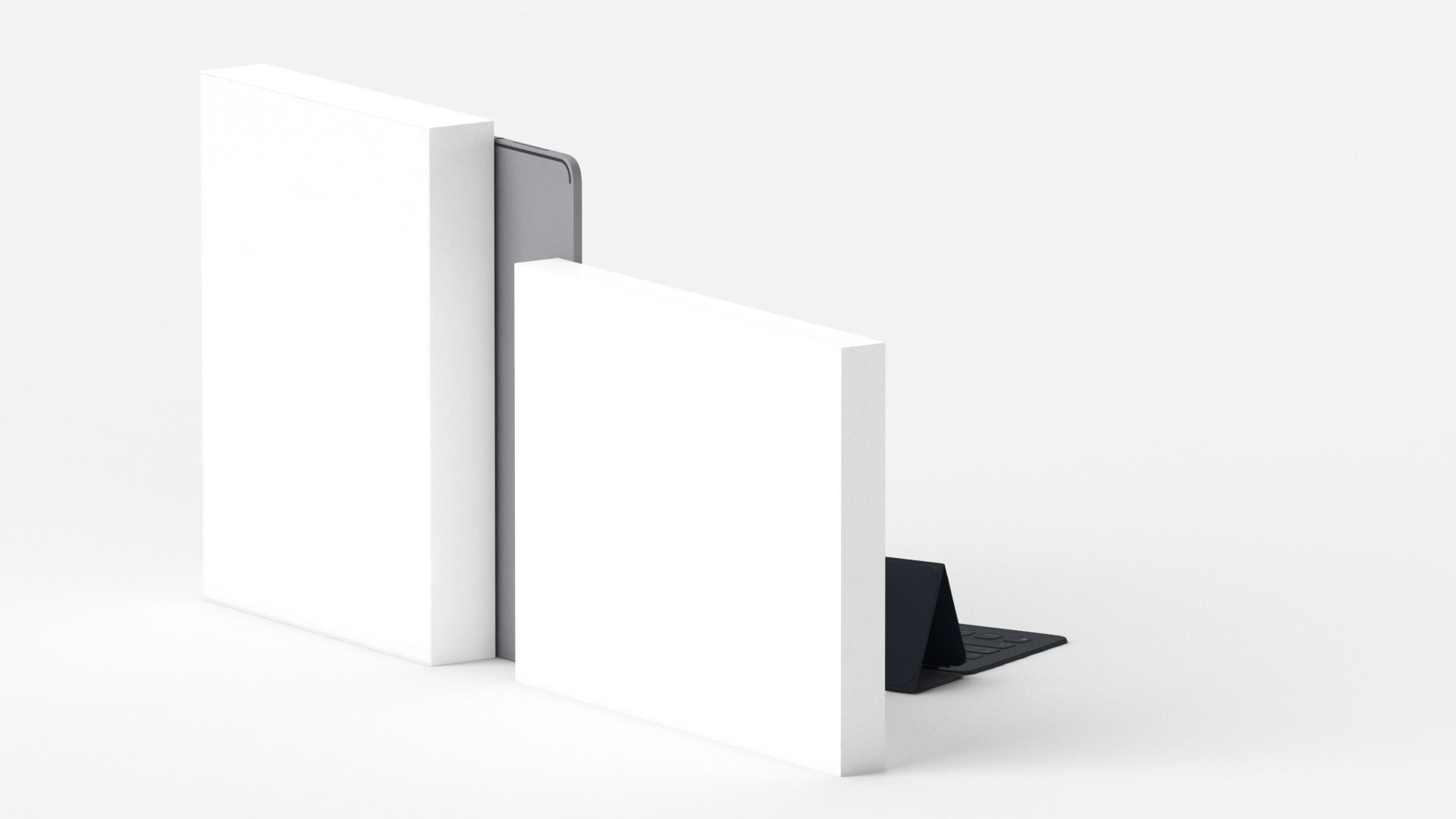 Apple iPad Pro 12-9 Inch Smart Keyboard Pencil Bundle With Box 3D model_20