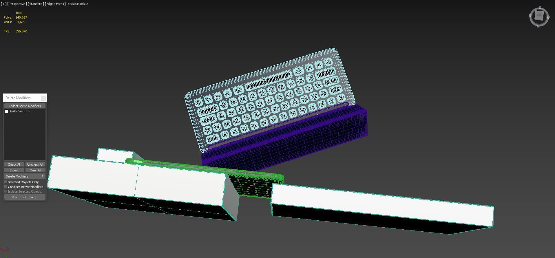 Apple iPad Pro 12-9 Inch Smart Keyboard Pencil Bundle With Box 3D model_4