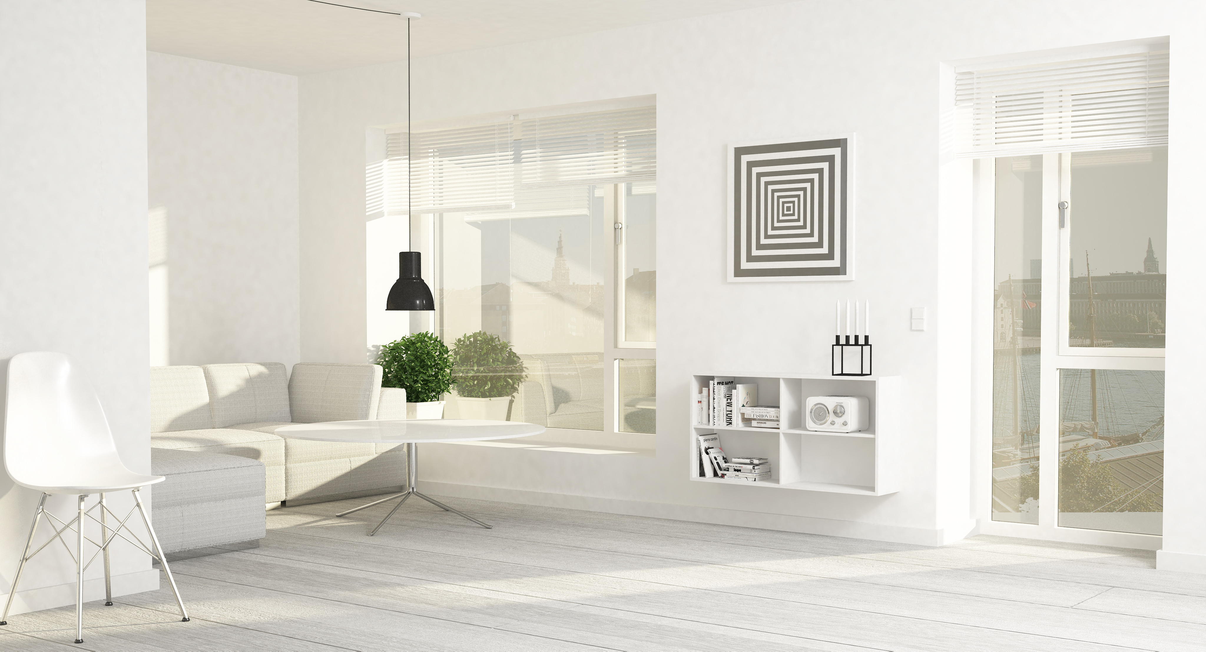 Modern Living Room Interior 001 3D model_2