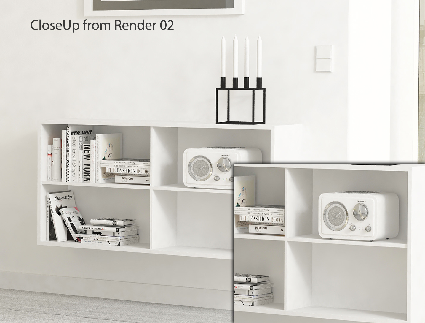 Modern Living Room Interior 001 3D model_4