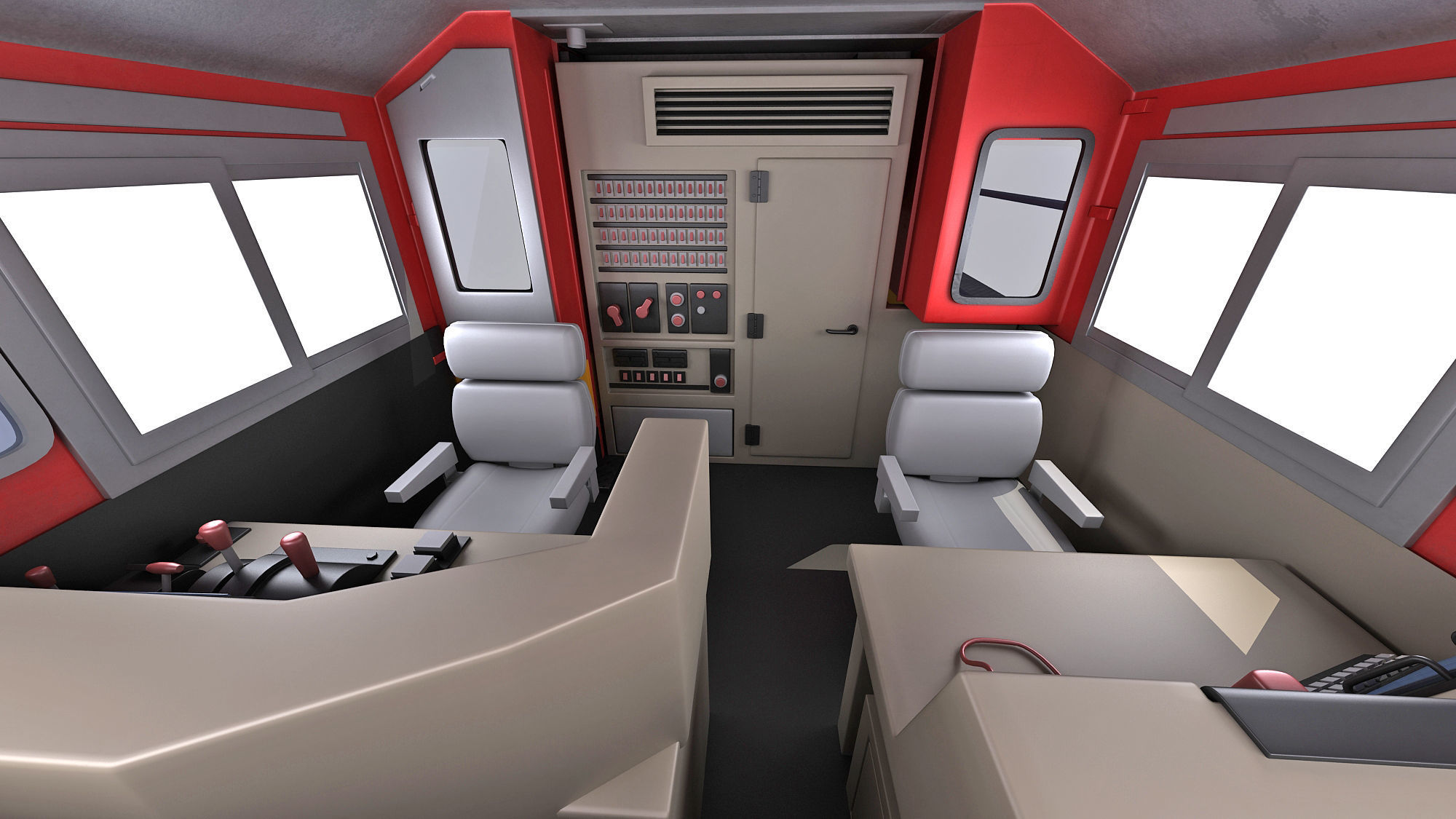 Kansas City Southern Locomotive 3D model_19