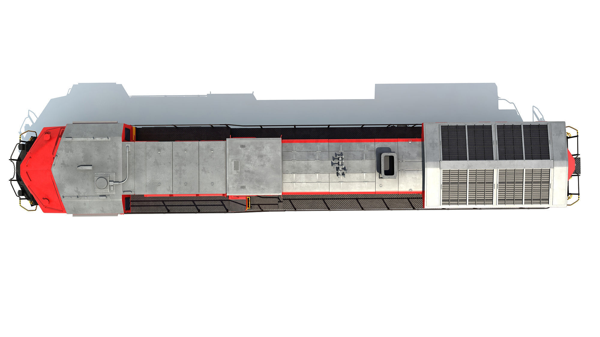 Kansas City Southern Locomotive 3D model_13