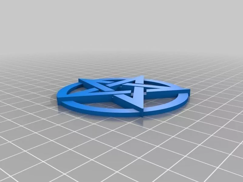 Pentacle pentagram symbol Free 3D print model