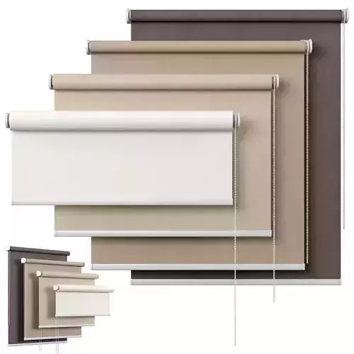 Roller Blind 10 Sevilla Blackout 3D model