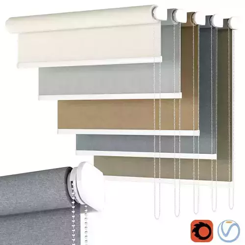 Roller Blind 12 Achilles 3D model