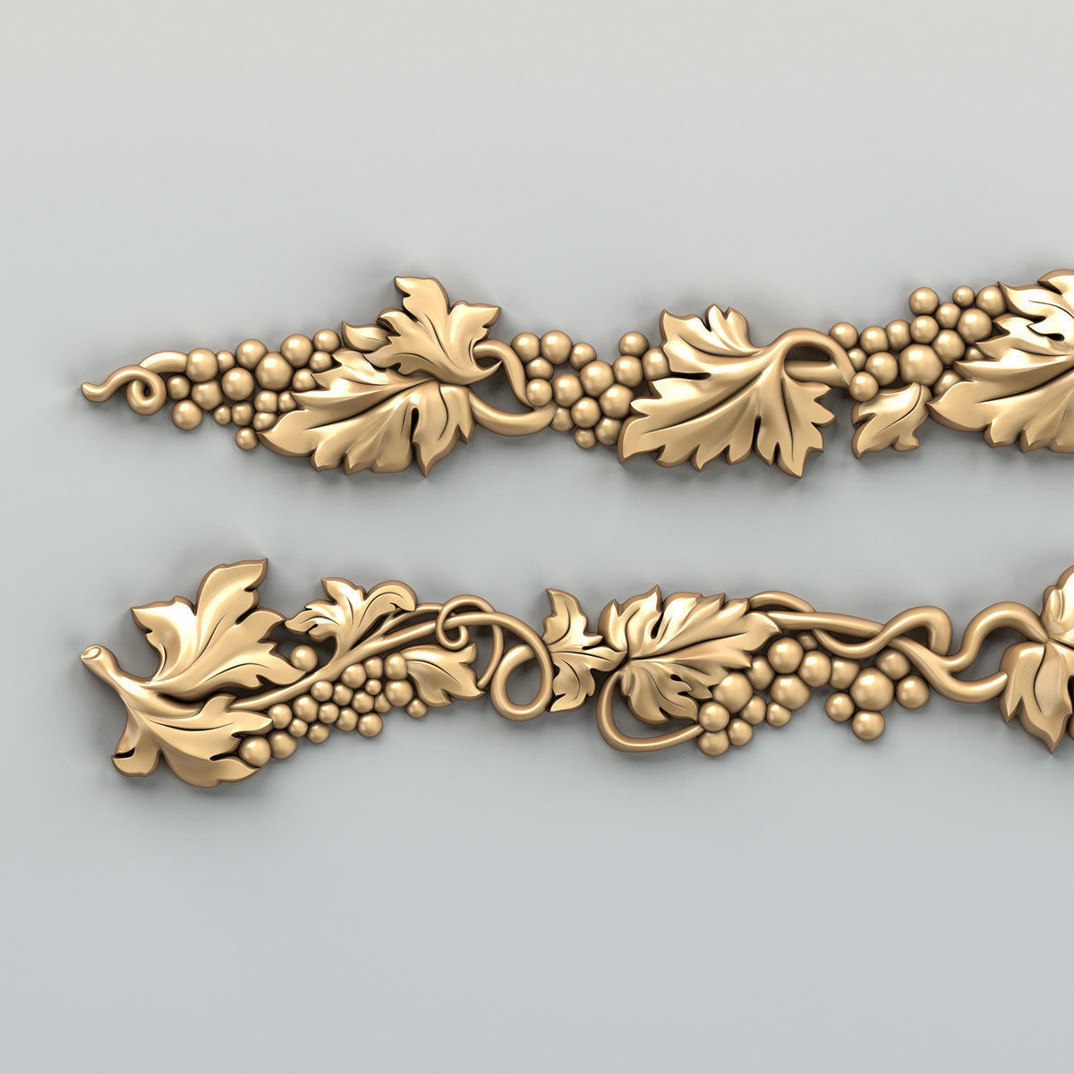 Carved decor horizontal 033 3D model_6