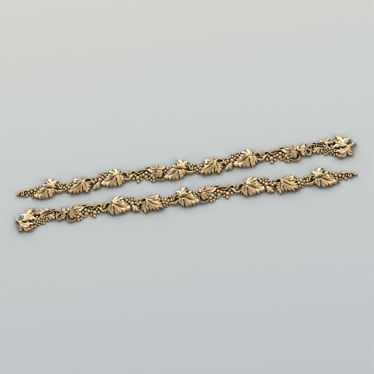 Carved decor horizontal 033 3D model_11