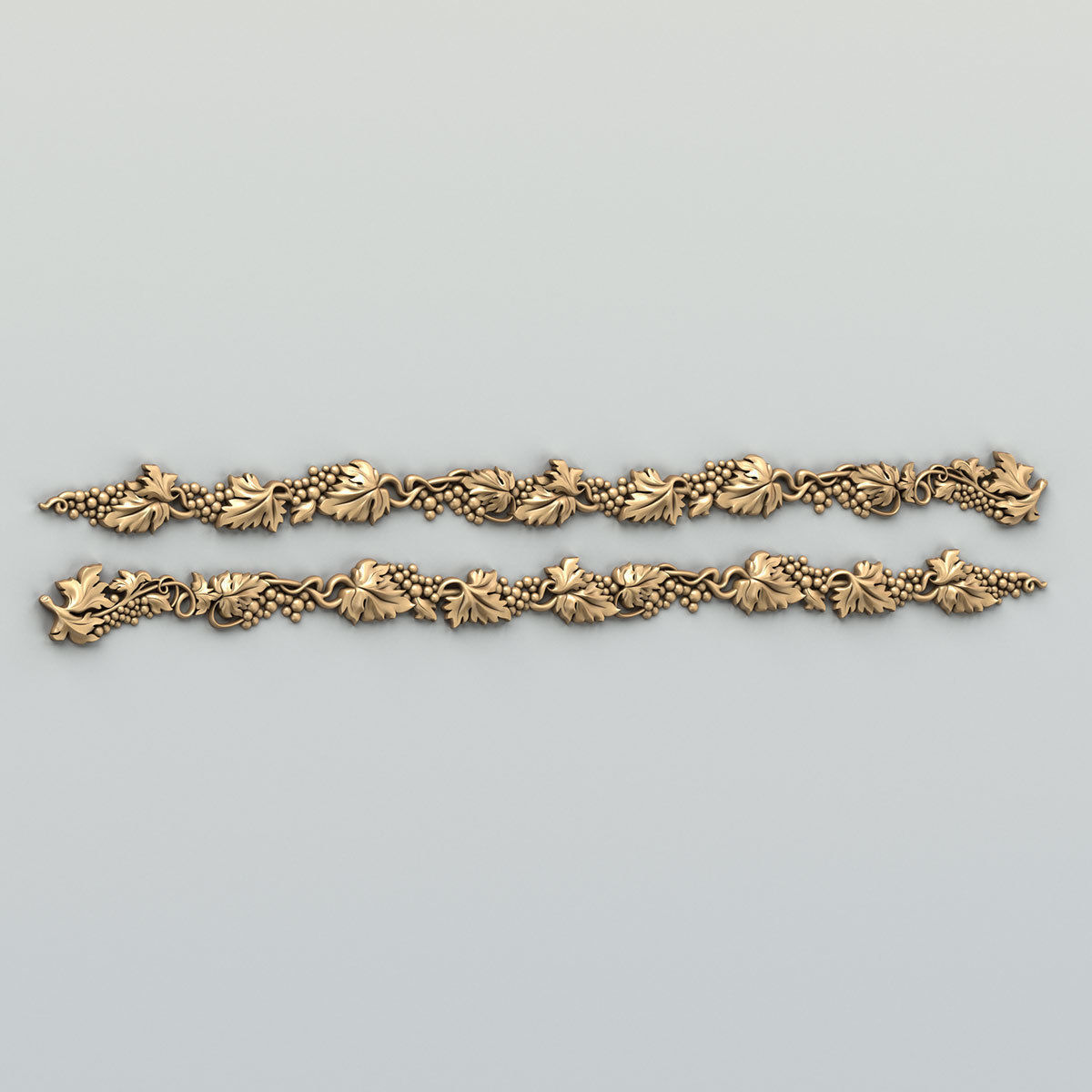 Carved decor horizontal 033 3D model_1