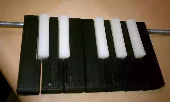 Fully Parametric Piano Keys Free 3D print model