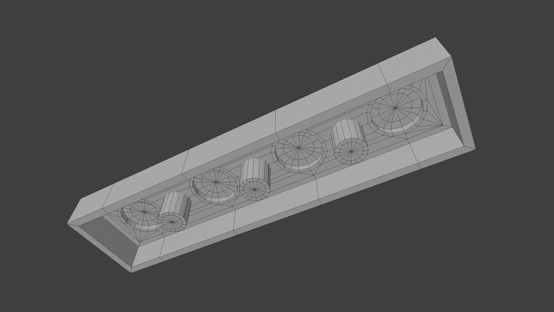Lego Brick Collection - Flat Bricks Low-poly 3D model_30