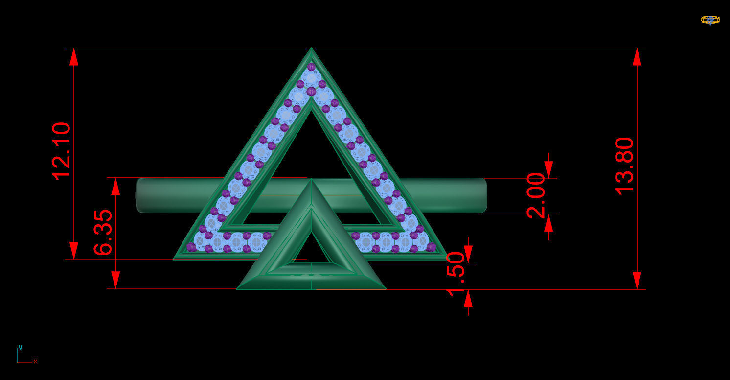 Ring 116 3D print model_9
