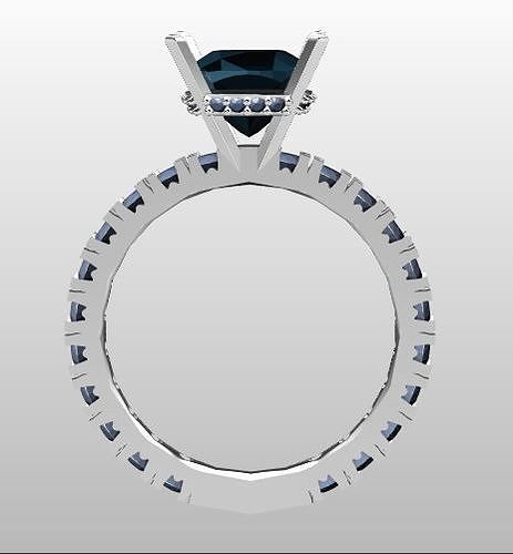 Engagement ring 3D print model