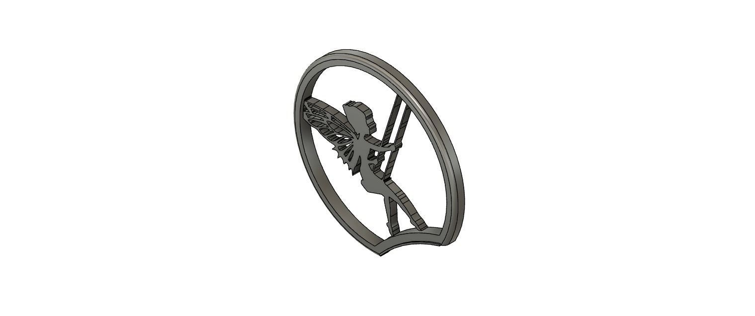 Mickey Mouse  Slide on Ear Tinkerbell on Swing like ear 3D print model_1