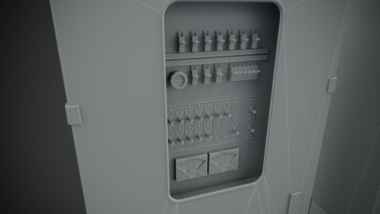 Electric cabinet pack 3D model_10
