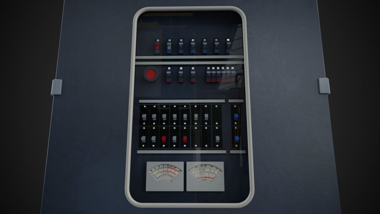 Electric cabinet pack 3D model_6