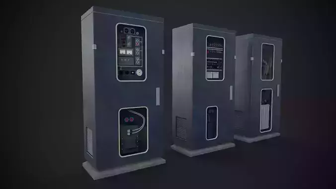 Electric cabinet pack 3D model