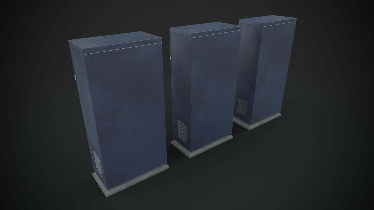 Electric cabinet pack 3D model_8