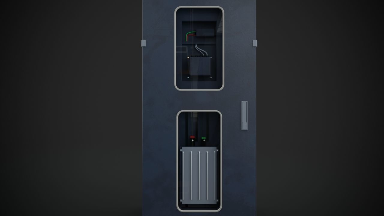 Electric cabinet pack 3D model_7