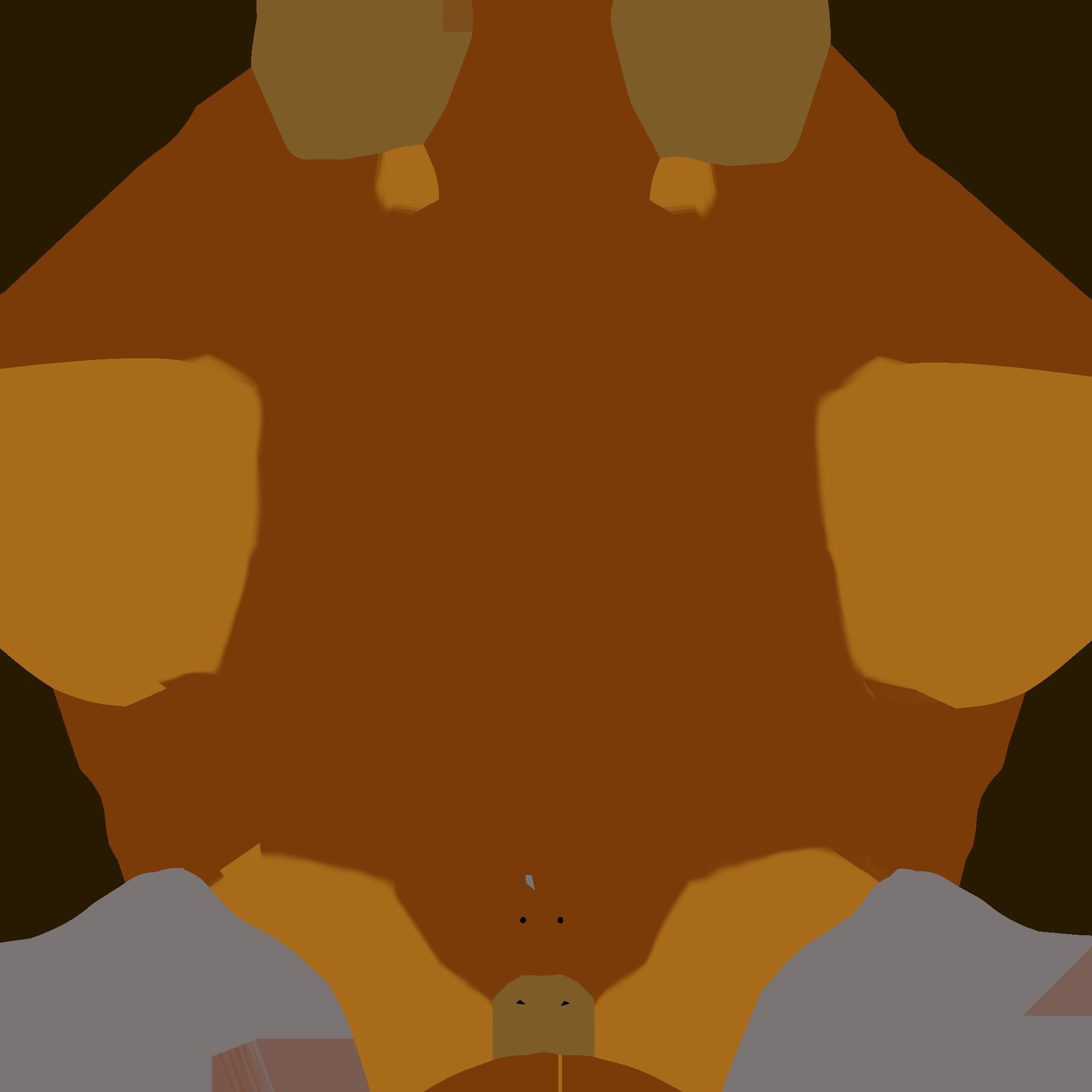 Cow Cartoon Low-poly 3D model_16